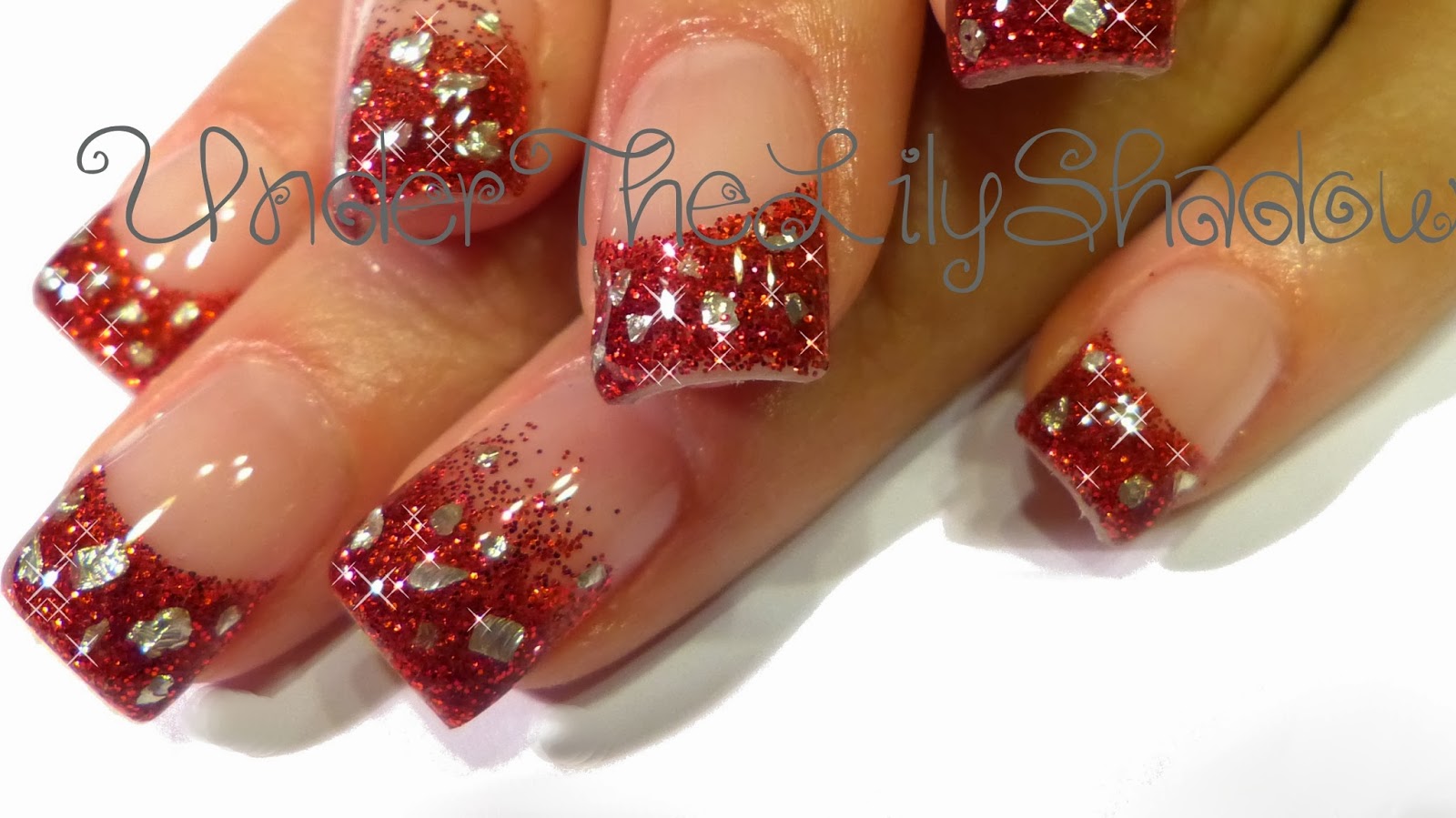 underthelilyshadow Ruby red nails