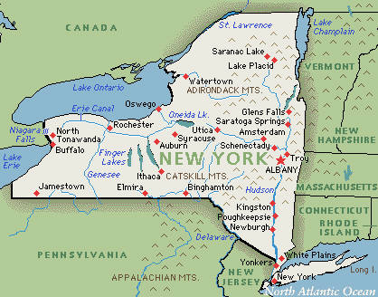 new york city map. Map of New York City NYC