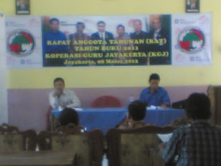 RAT KOPERASI GURU JAYAKERTA 2012 RAT Koperasi Guru Jayakerta 2012, SD Negeri Kampungsawah IV - Karawang