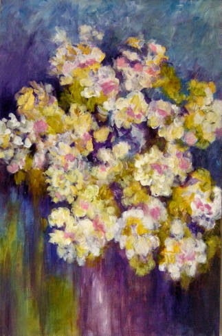 Designing Home: Feeling Flowers Feeling Flowers (2014) Margaret Ryall acrylic on cradled panel