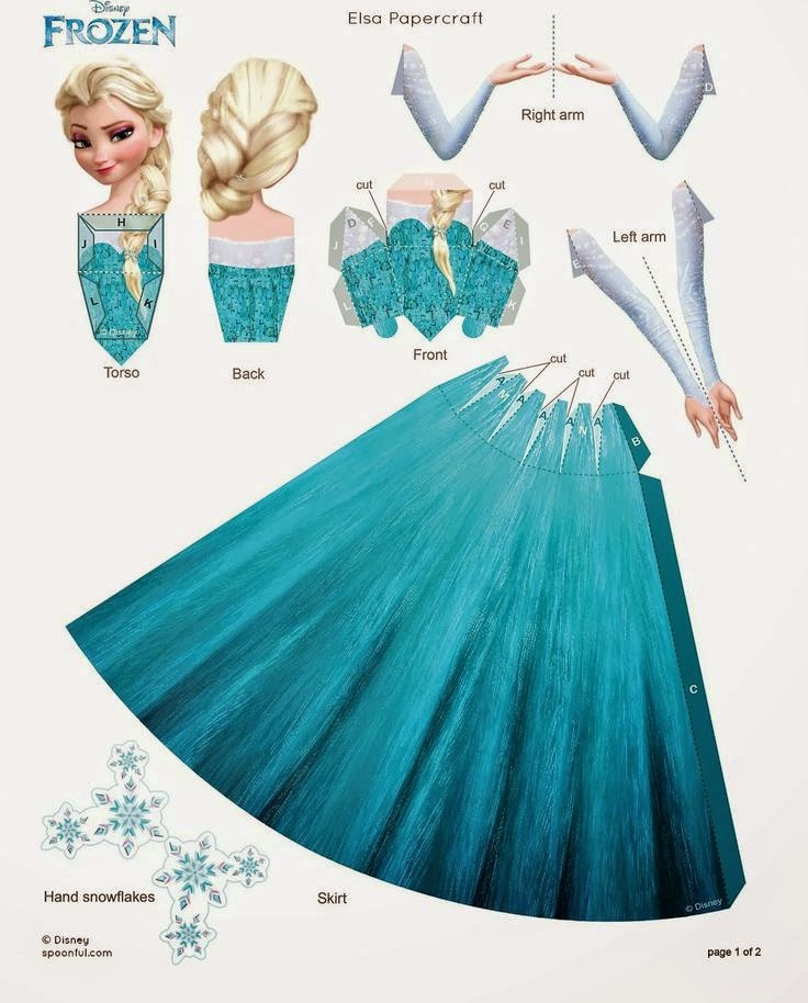 Elsa Frozen Papercraft Elsa Frozen Papercraft