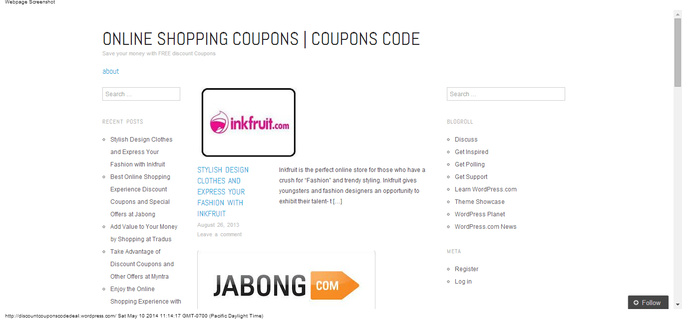 Free coupons submission