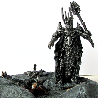 Sauron vs. Elendil i Isildur sauron diorama army base