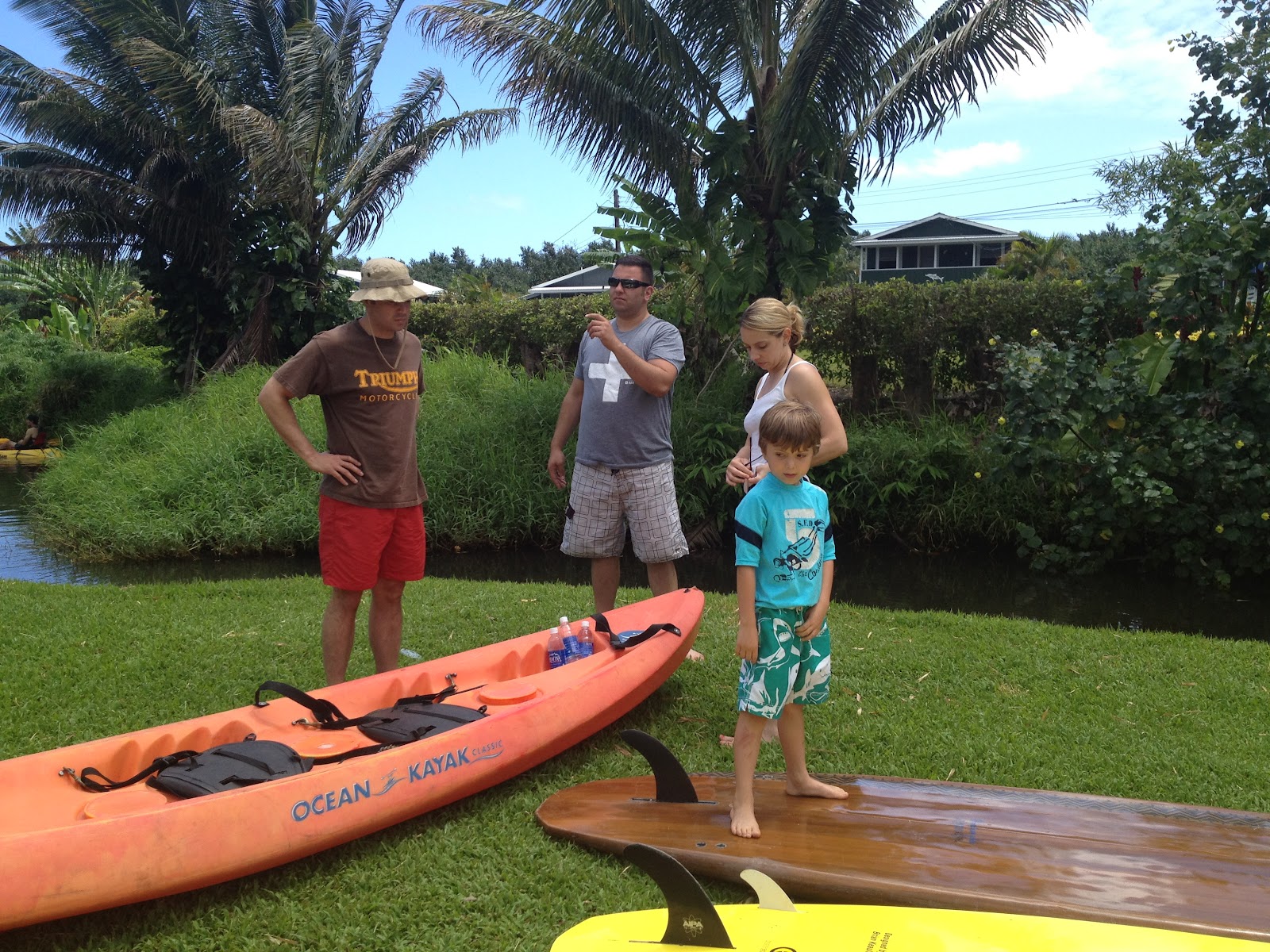 Foosbook paddle boarding and kayaking the hanalei river