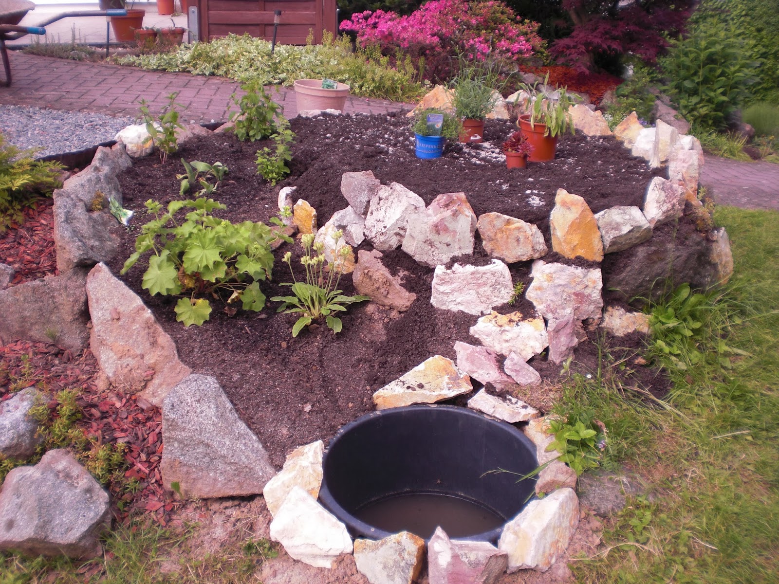 Herb Spiral Howto build one for your home and what to plant