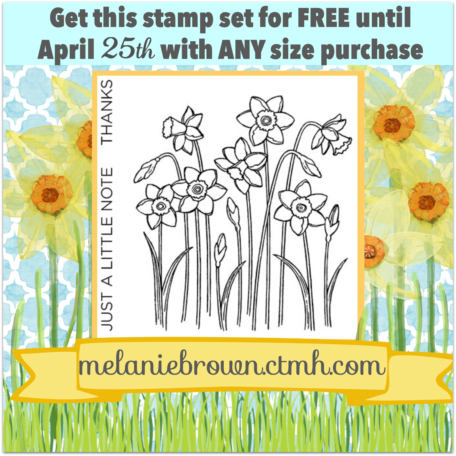Free daffodil stamp set