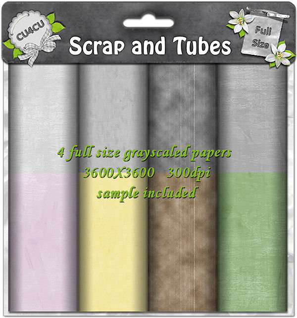 Grayscaled Papers 1 (CU4CU) .Grayscaled+Papers+1_Preview_Scrap+and+Tubes