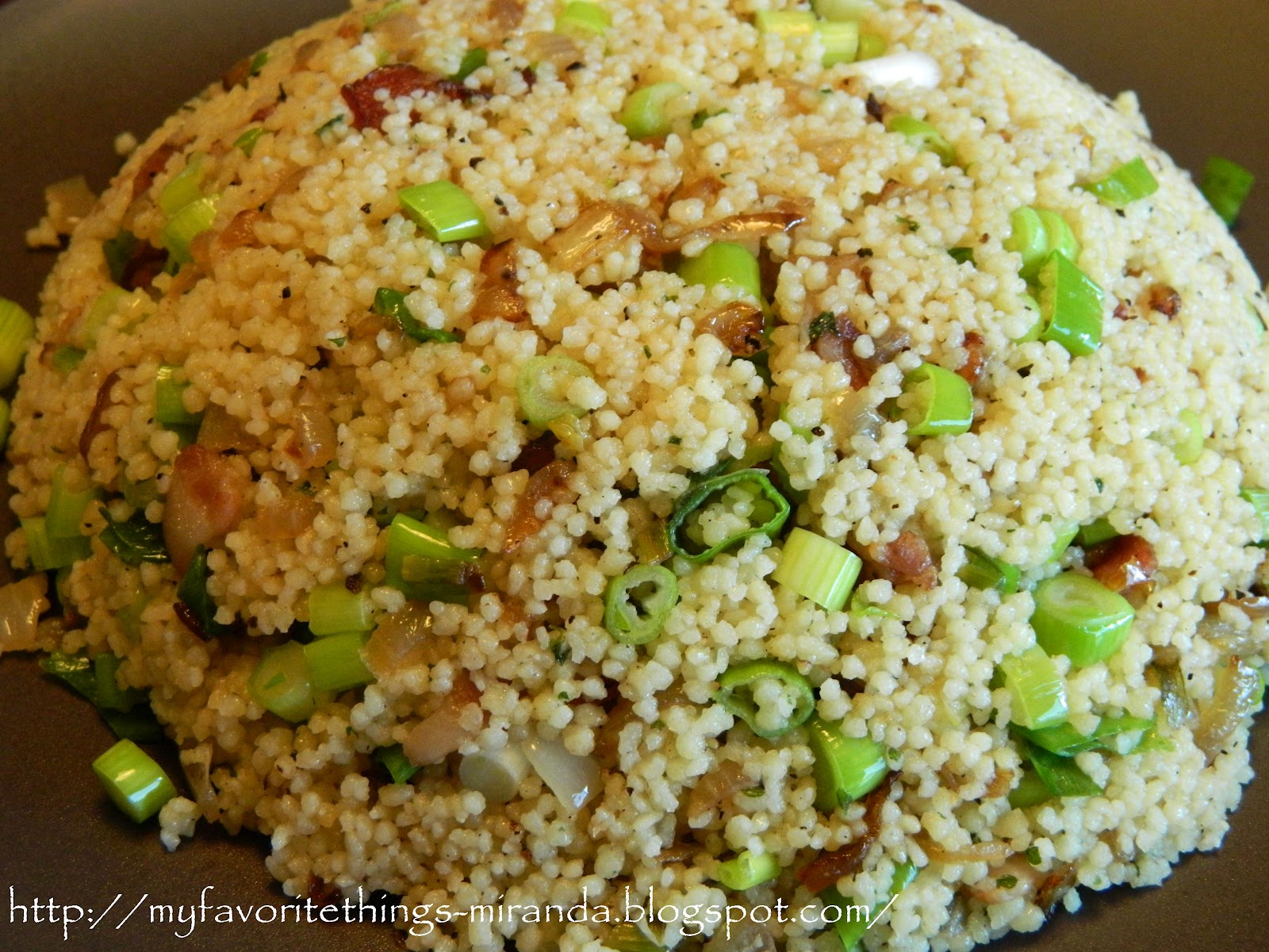 My Favorite Things Crispy Bacon & Shallot Fried Couscous