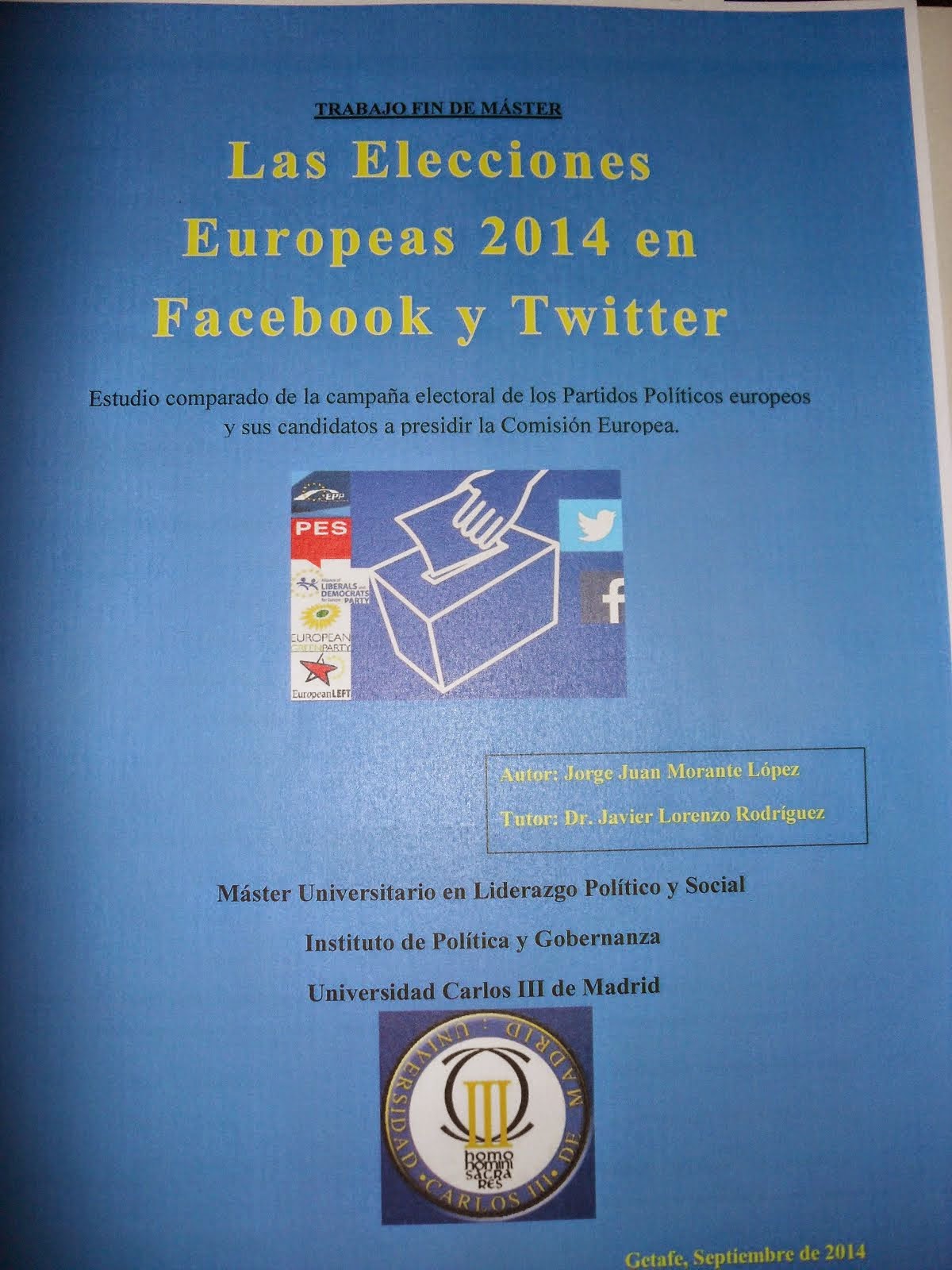 Las Elecciones Europeas 2014 en Facebook y Twitter