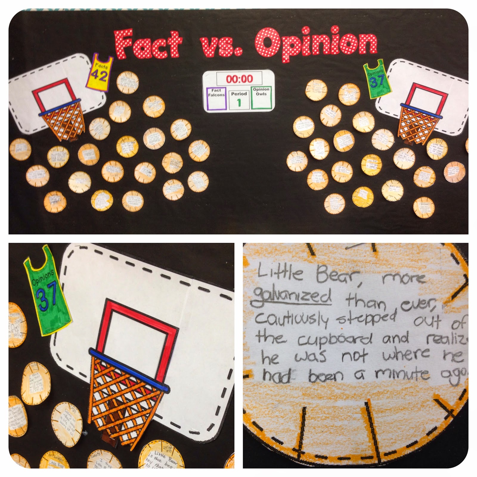 Basketball Fact and Opinion Apples and ABC's