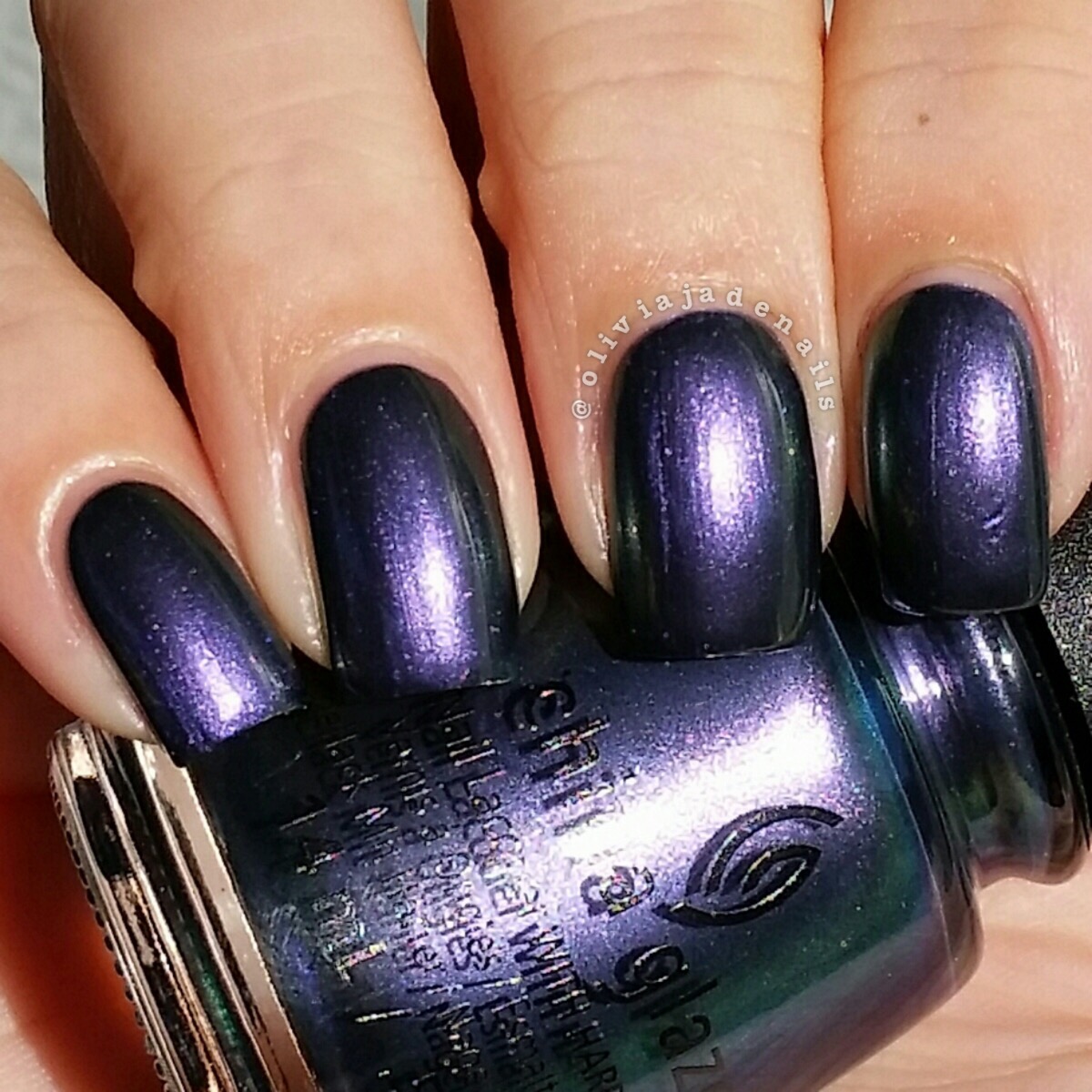 China Glaze Pondering swatched by Olivia Jade Nails