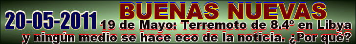 19 de Mayo: Terremoto de 8.4º en Libya y ningún medio se hace eco de la noticia. ¿Por qué?