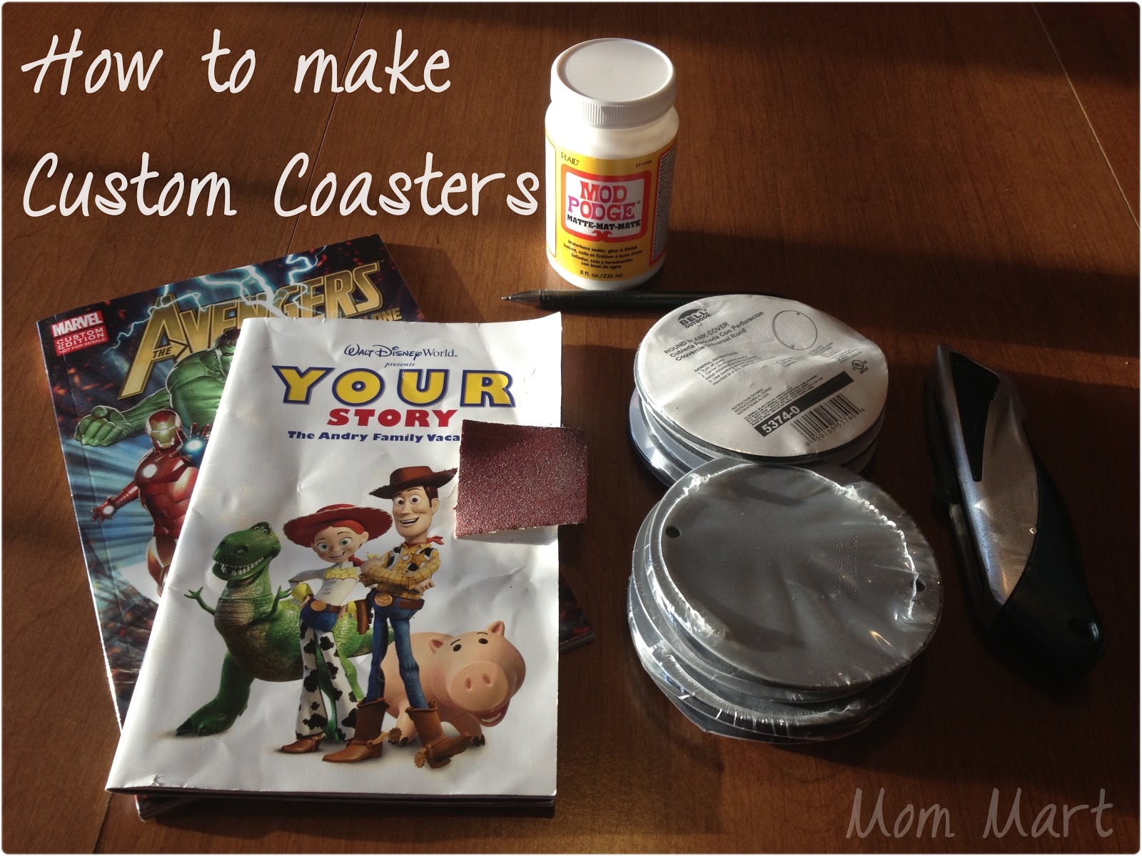 Mom Mart DIY Custom Coasters