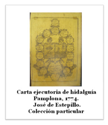 antigua carta ejecutoria de hidalguía