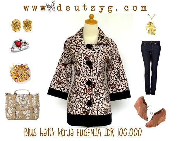 Blus batik kerja EUGENIA-SOLD-