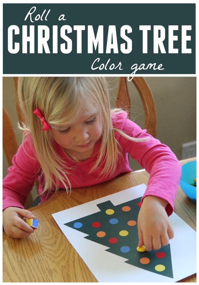 for day 7 of our a very toddler christmas series we are playing a roll a christmas tree color game - Toddler Color Games for day 7 of our a very toddler christmas series we are playing a roll a christmas tree color game - Toddler Color Games