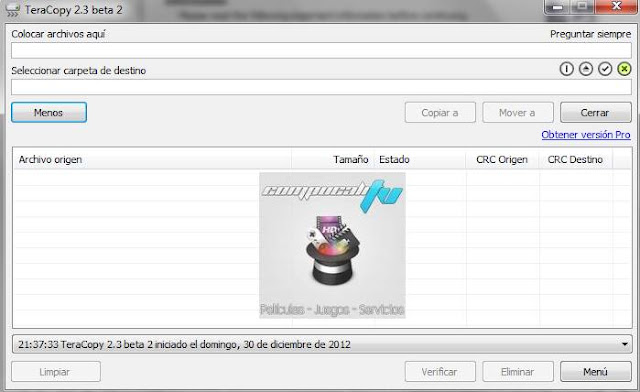 TeraCopy Pro 2.3 Español Programa para Copiar Archivos mas Rapido