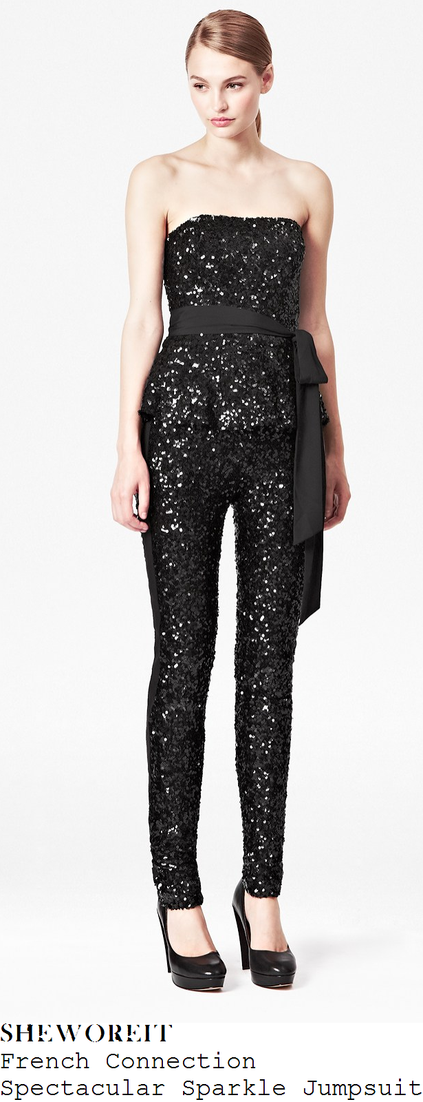 tamera-foster-black-strapless-sequin-peplum-jumpsuit-x-factor-big-band-week tamera-foster-black-strapless-sequin-peplum-jumpsuit-x-factor-big-band-week