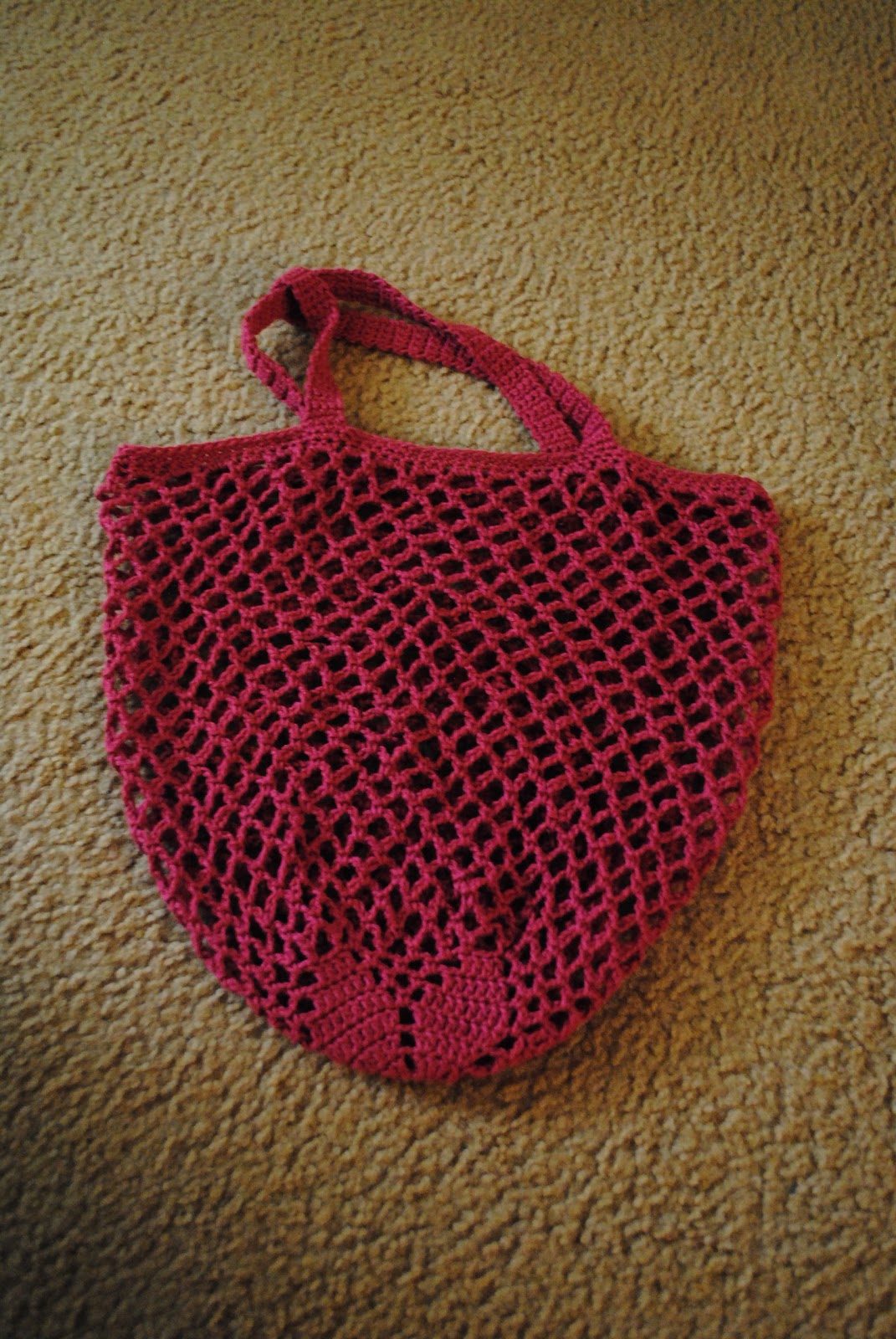 The Underground Hooker FO Crocheted Flower Motif String Bag