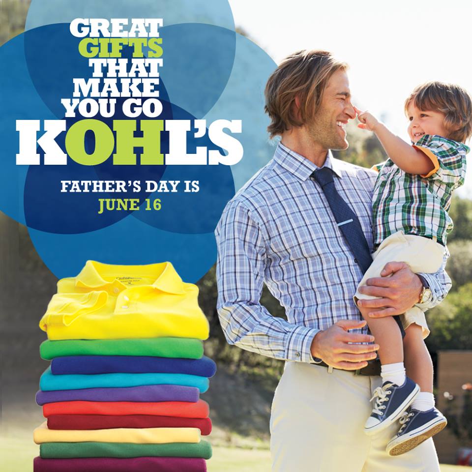 Josie's Smitty Deals Kohls Father's Day coupon 10 off 30 till June 16