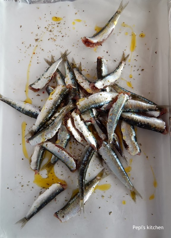 Pepi's kitchen in english Baked sardines Greek Recipe