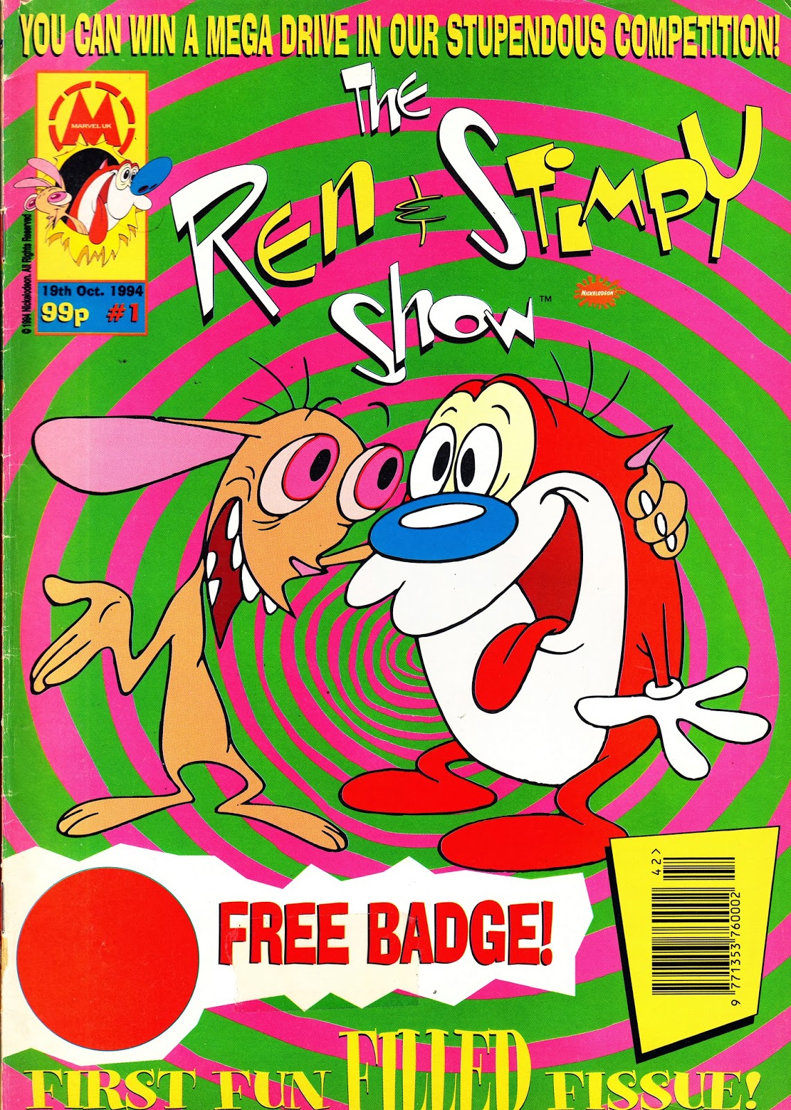 starlogged geek media again 1994 the ren and stimpy show comic