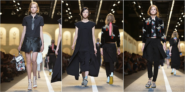 Semana de moda de Milão na passarela da Fendi, um desfile de tops Lindsey Wixon, Joan Smalls, Georgia May Jagger e Jessica Stam, entre outras, participaram do desfile da grife italiana, que aconteceu nesta quinta-feira, 18