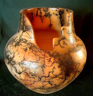 Horsehair Pottery - Rob Drexel Pottery - Cut-Out Vase