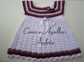 Vestido de bebê Princesa em crochê