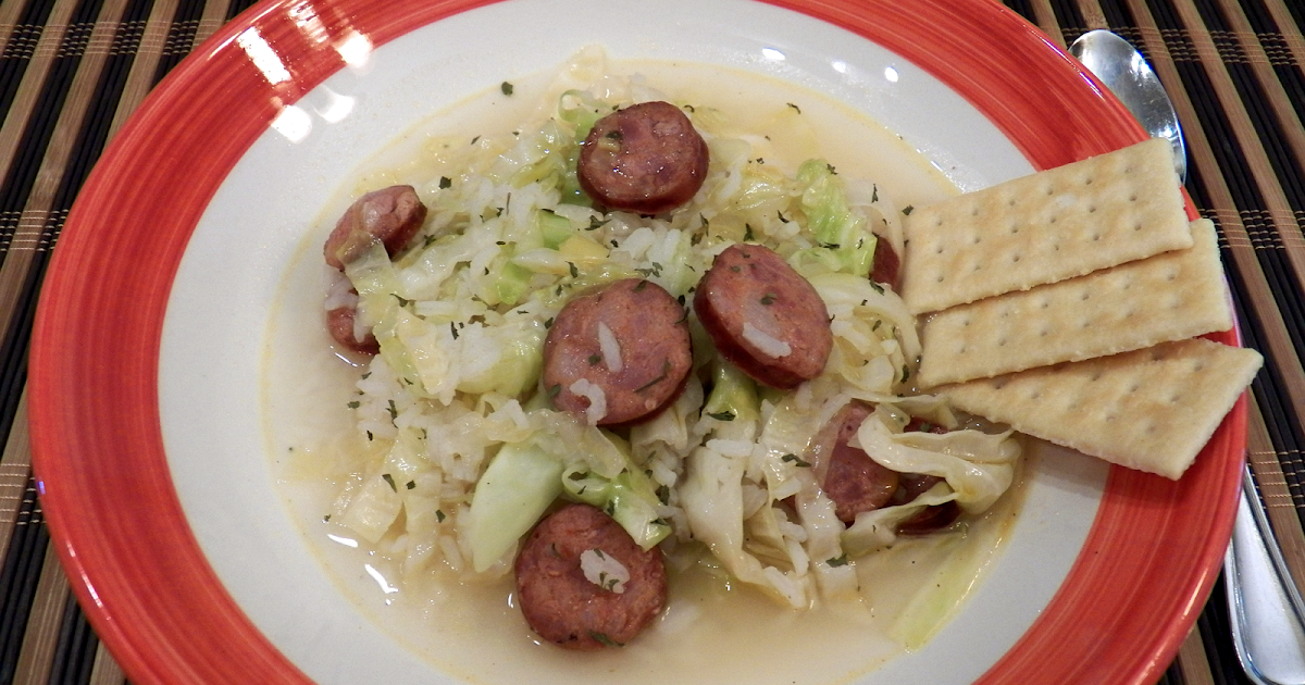 How Do You Cabbage, Andouille and Rice Soup