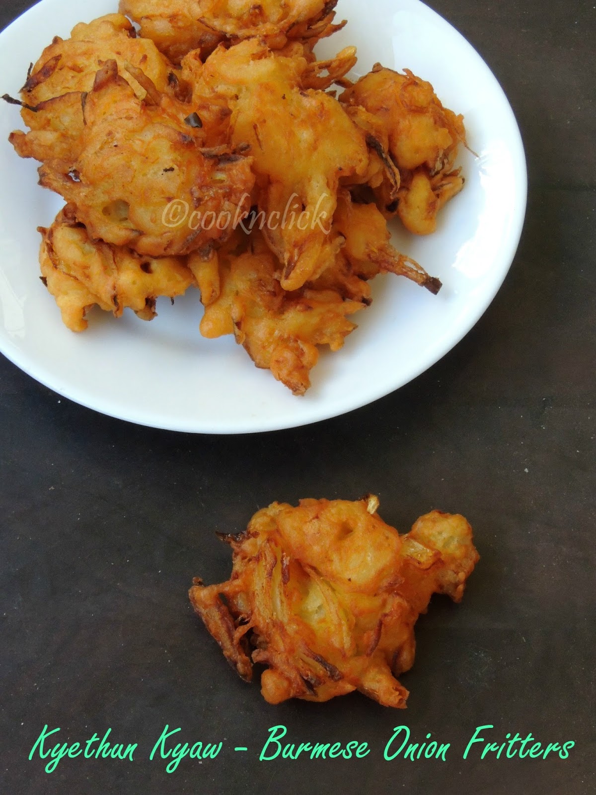Kyethun Kyaw Burmese Onion Fritters Cook N Click