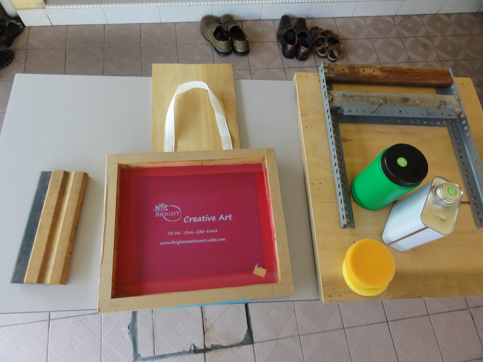 Bright Creative Art: My DIY Silk Screen Printing Bag - Bright Creative