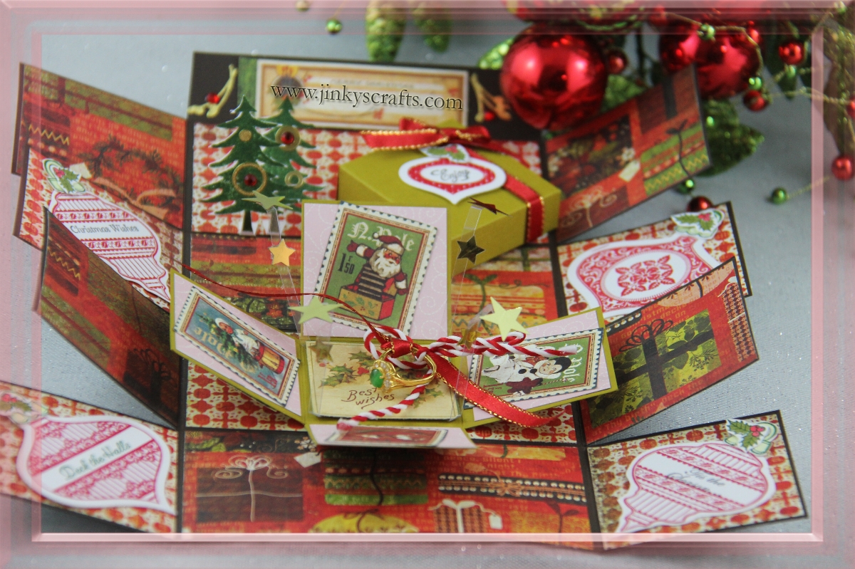 Jinky's Crafts & Designs Christmas Explosion Box In A Box 3rd Day of