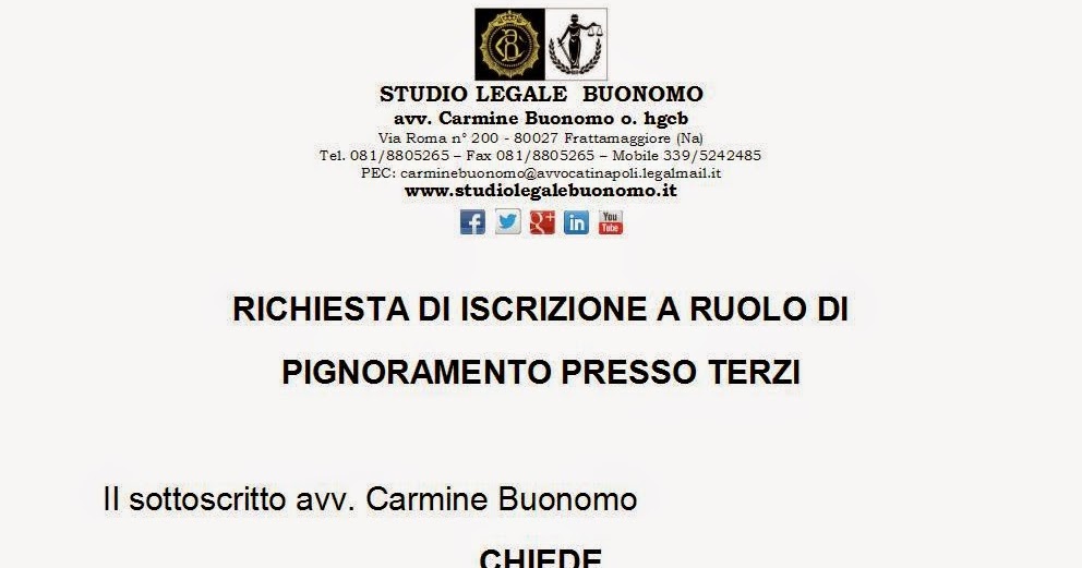 Non ci resta che piangere - Studio Legale Buonomo