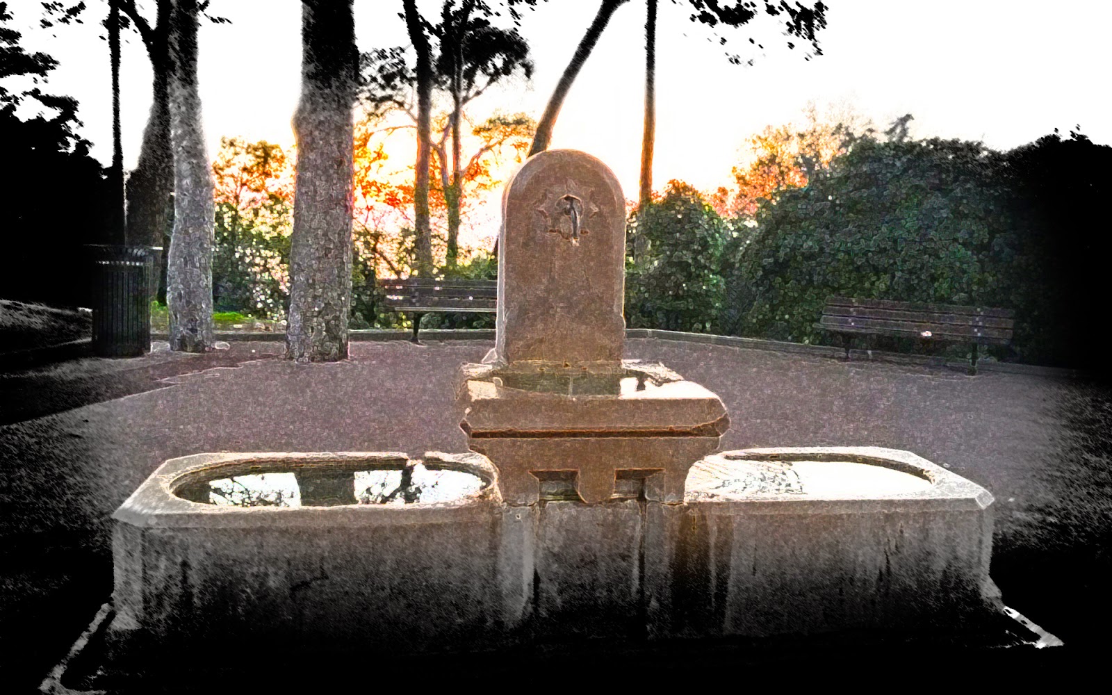 Nice - Fontaine du Mont Boron