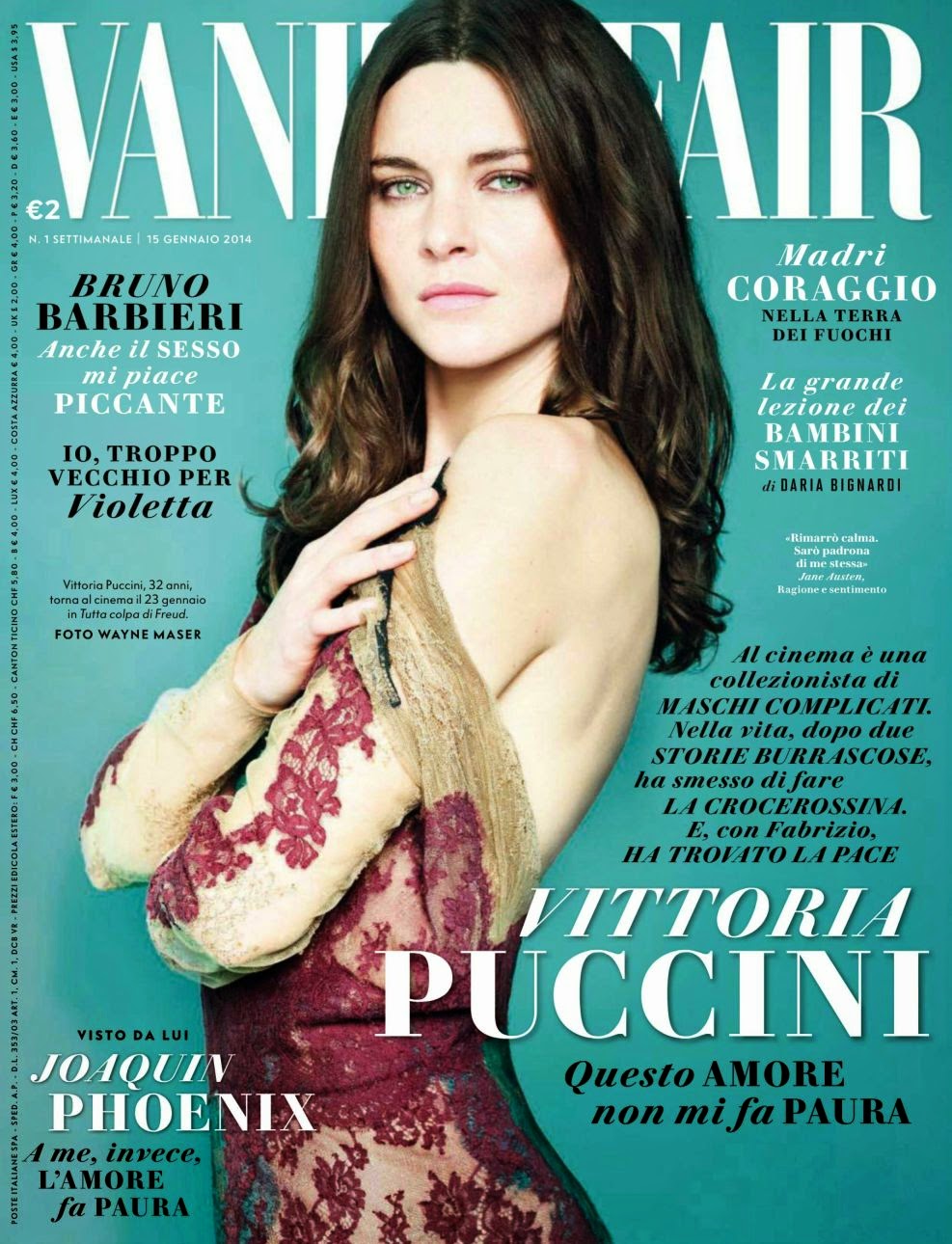 Vittoria Puccini Vanity Fair Italia Magazine Photoshoot January 2014 Magazine Photoshoot : Vittoria Puccini Photoshot For Wayne Maser Vanity Fair Magazine Italia January 2014 Issue