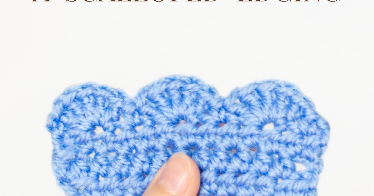 ... Honey Craft, Crochet, Create: How To: Crochet A Scalloped Edging