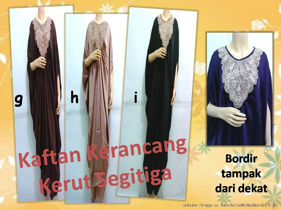 Kaftan Abaya Kaftan Kerancang Kerut Segitiga kaftan abaya kaftan kerancang kerut segitiga