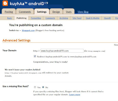 BELI DOMAIN TANPA VERIFIKASI PAYPAL DAN SETTING DI BLODSPOT