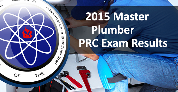 Top 4 Placers in July 2015 Master Plumbers Board Examination Result