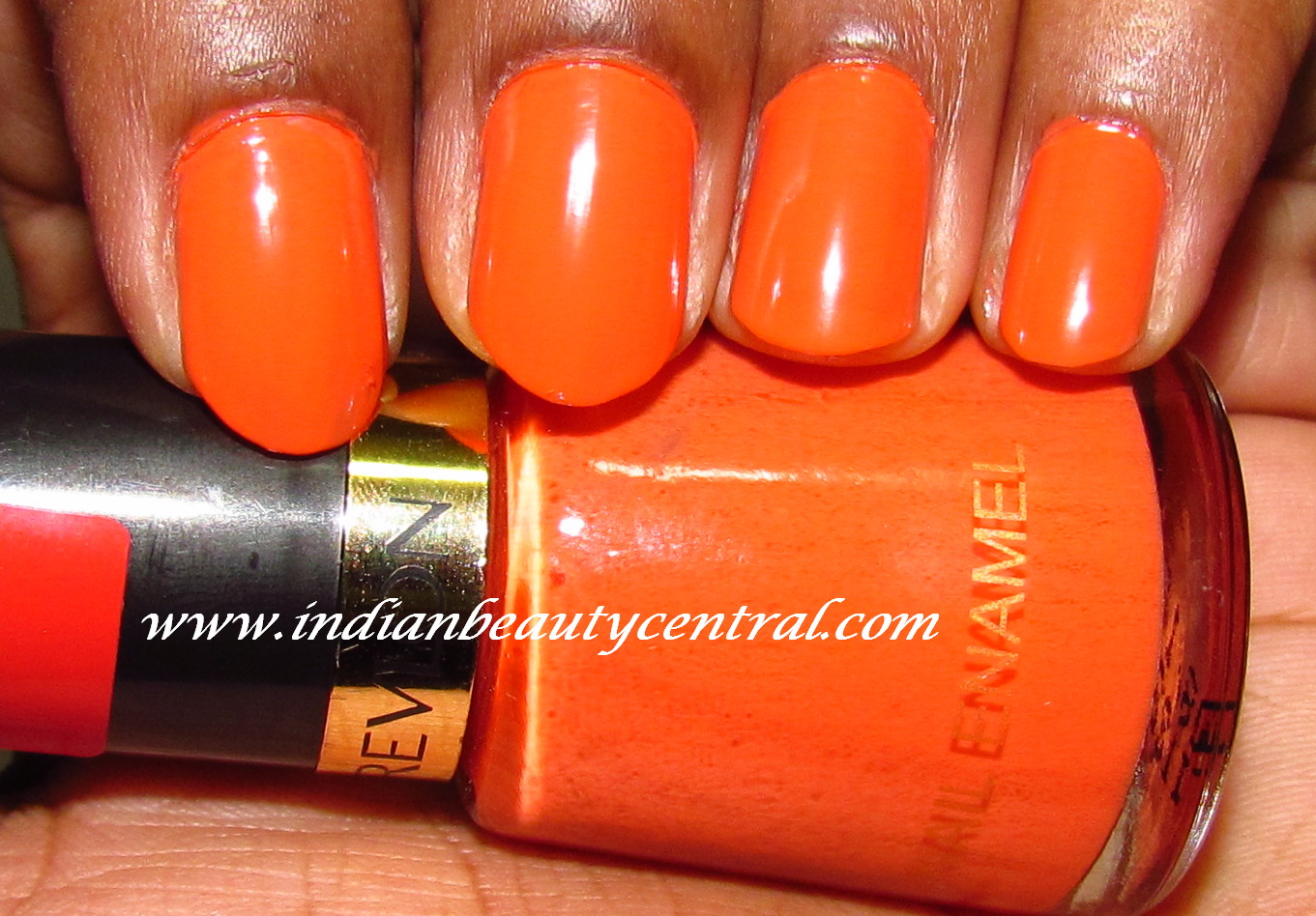 4. Bright Orange Nail Varnish - wide 8