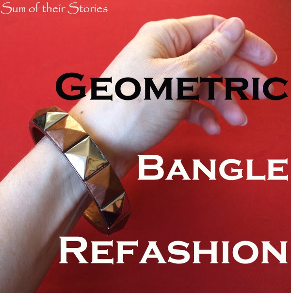 Geometric Bangle Refashion