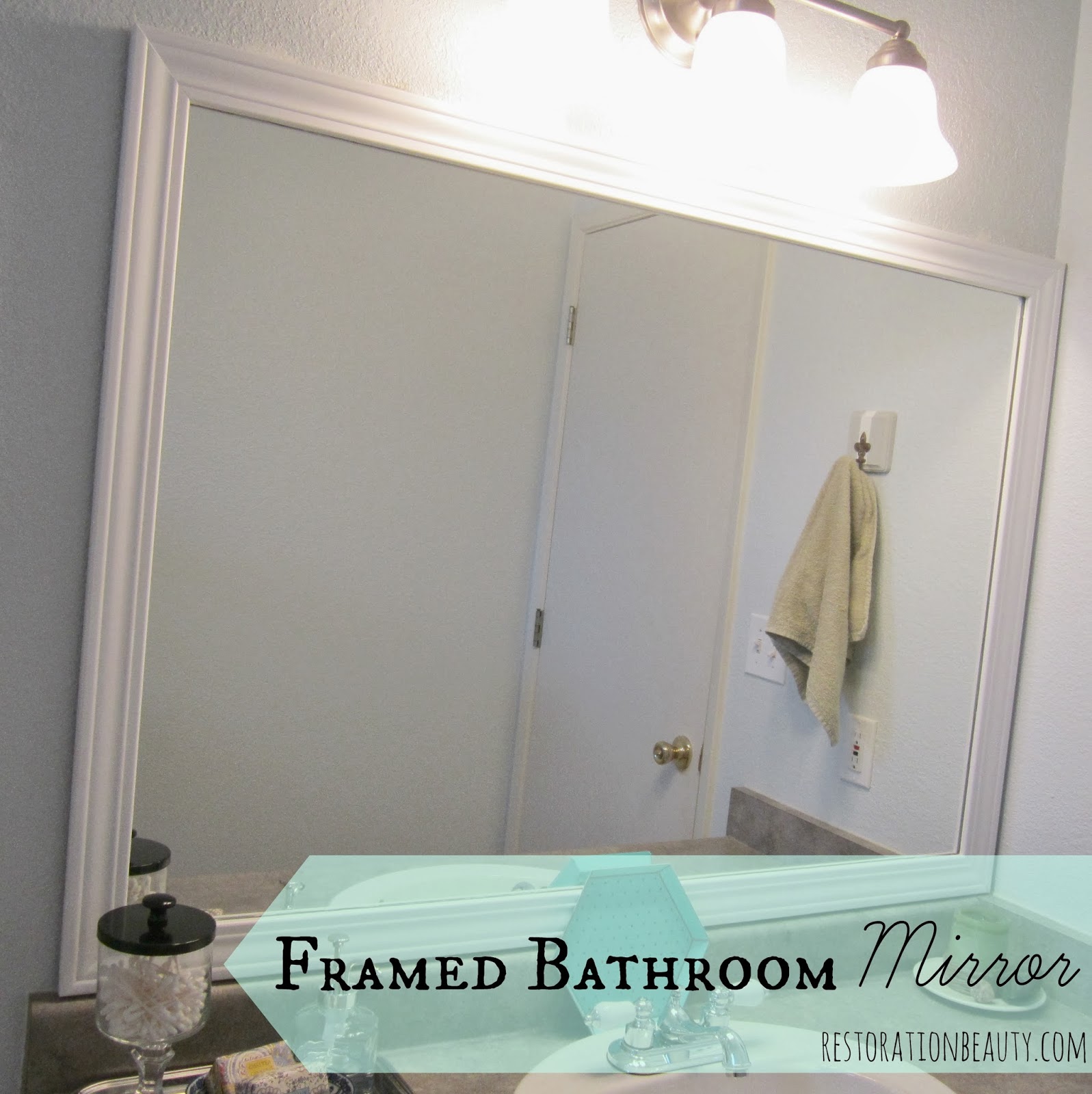 Restoration Beauty 11 Framed Builder Grade Bathroom Mirror