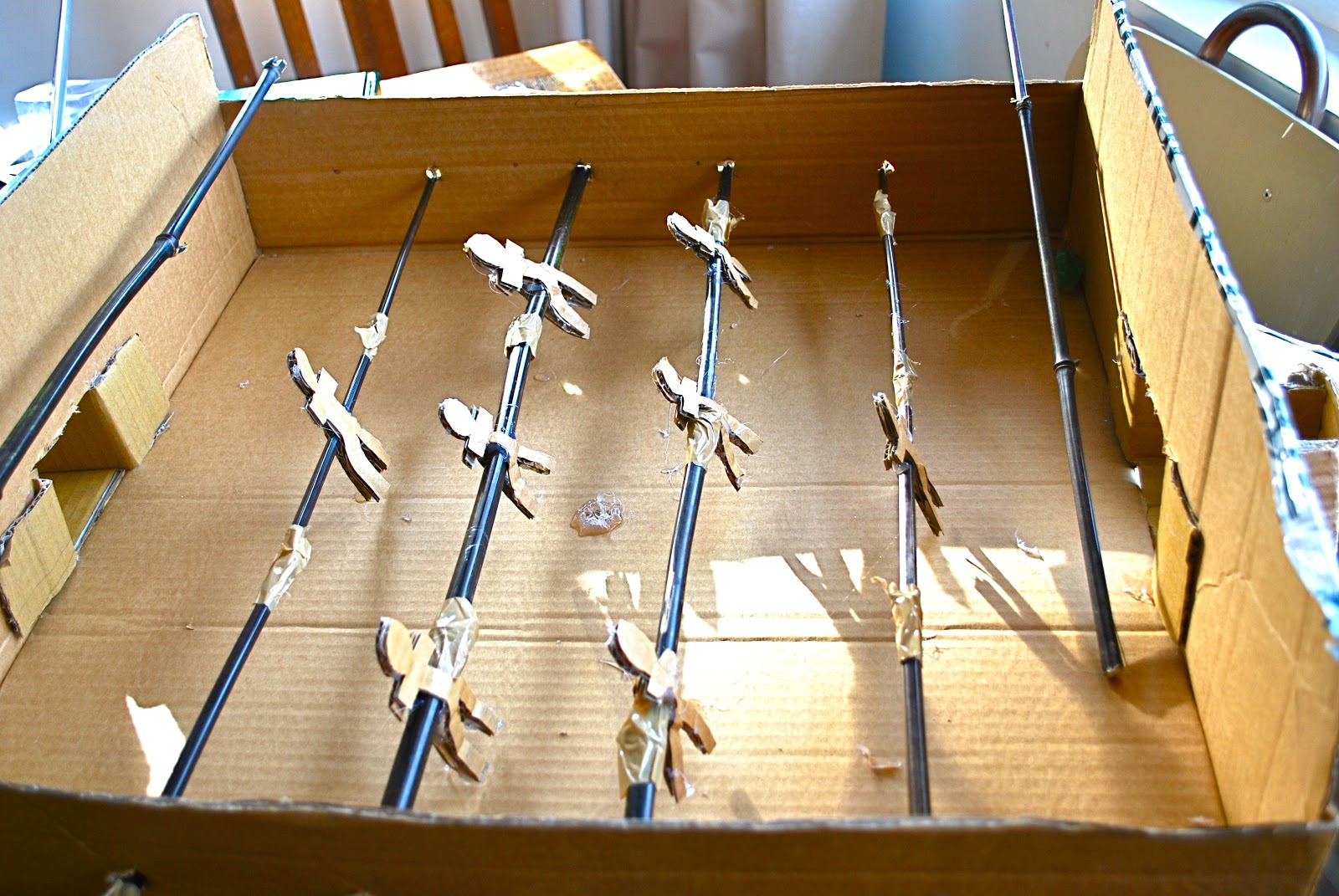 eat my SWEET DUST cardboard table football