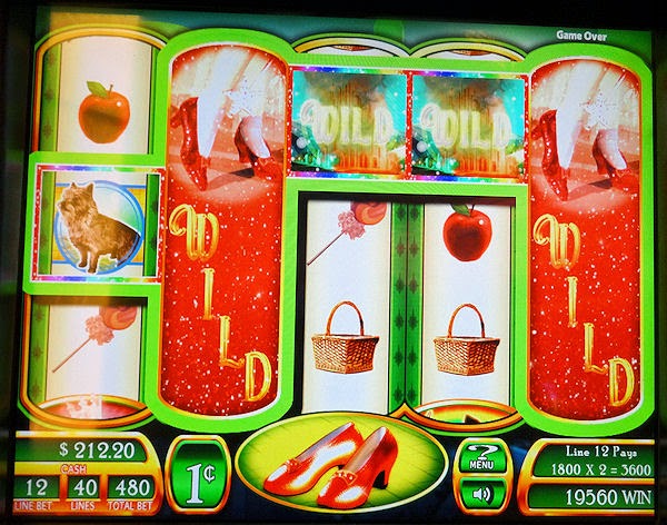 Ruby slippers slot machine