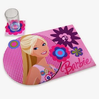 Conjunto de Jogo Americano Personalizado Estampa Barbie - Coisas da Flor