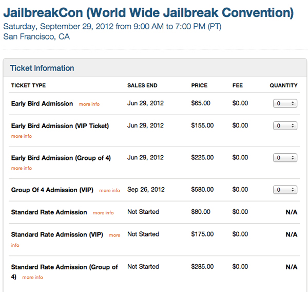 JailbreakCon WWJC 2012 Screenshot