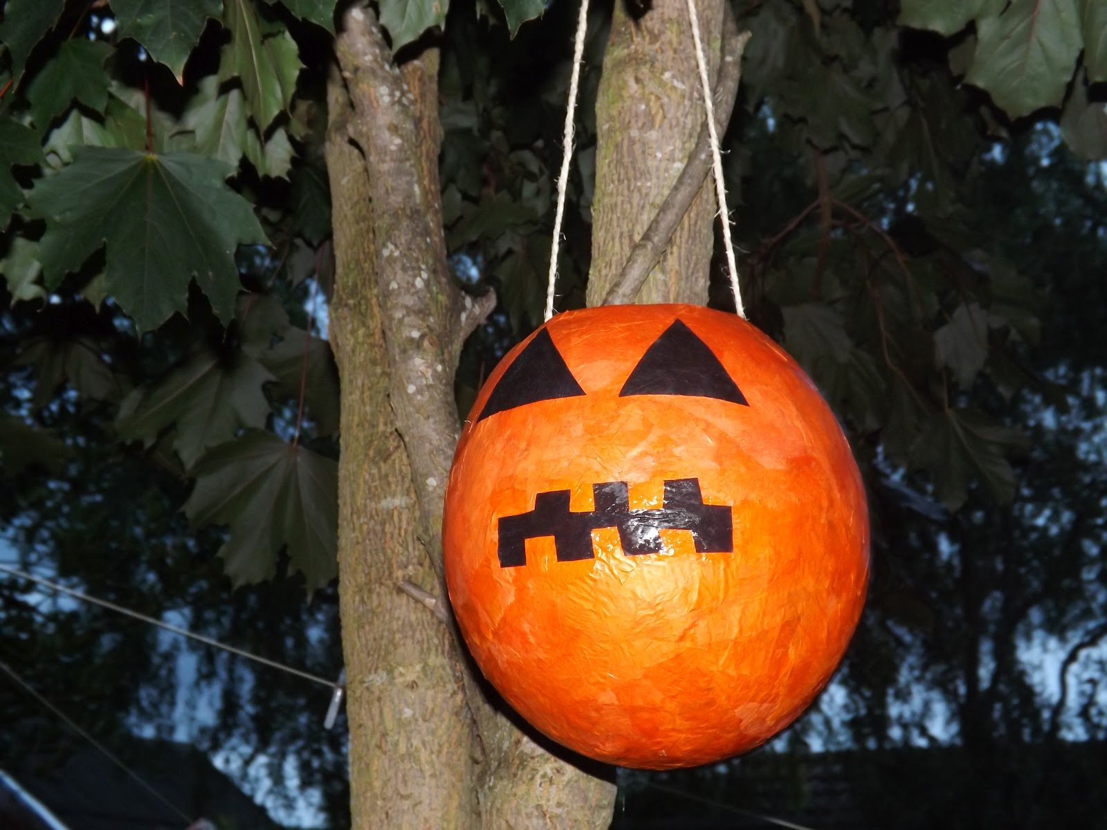 Me and my shadow Papiermâché Pumpkin Piñata