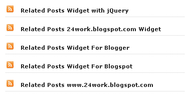 Related Posts Widget
