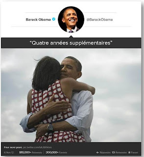 barack Obama, Michèle, Etats uni, twitter, 2012